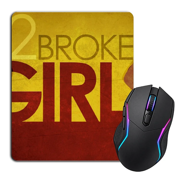 Mouse pad with print 2 Broke Girls Art Edition