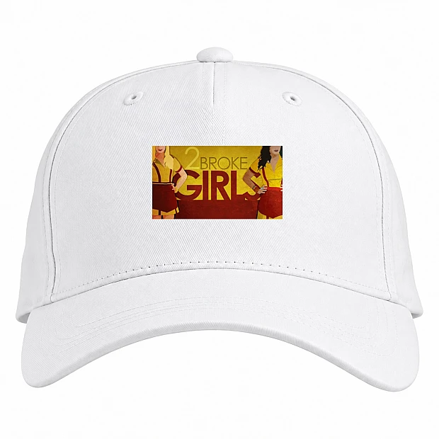 Baseball cap with Print 2 Broke Girls Art Edition - white
