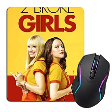 Mouse pad with print 2 Broke Girls Cbs Edition