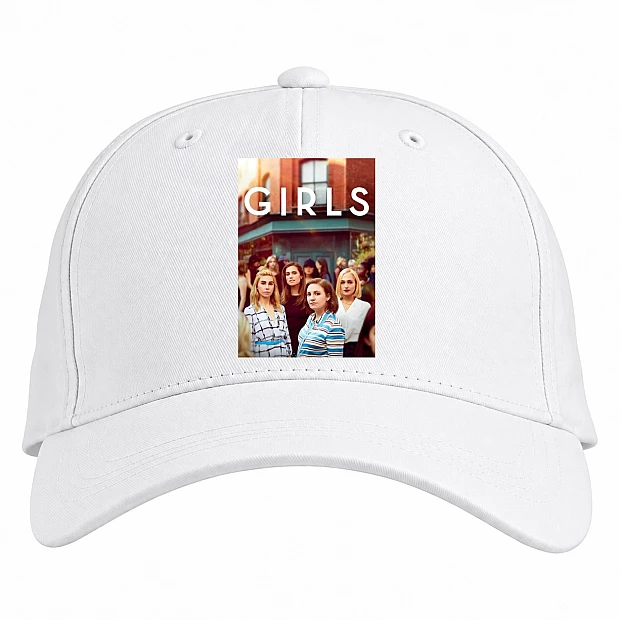 Baseball cap with Print Girls Print - white
