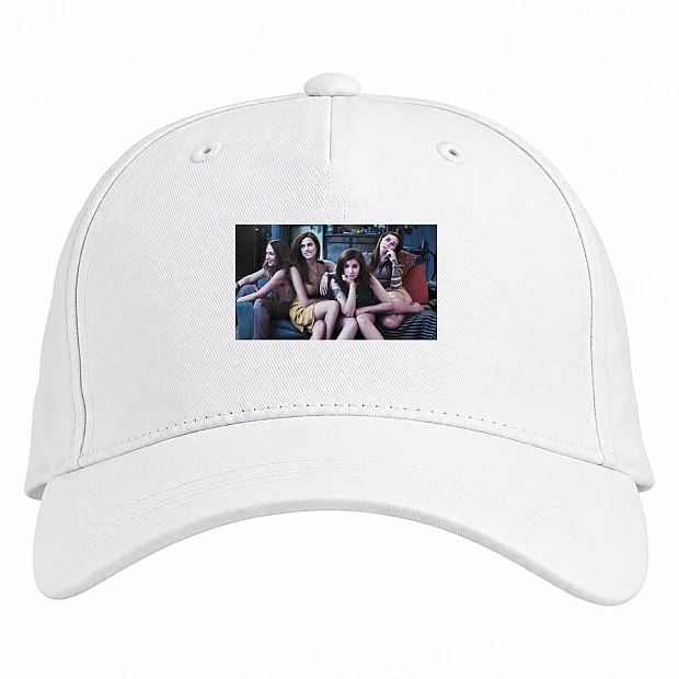 Baseball cap with Print Girls Theme - white