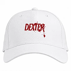Baseball cap with Print Dexter Logo - white