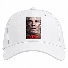 Baseball cap with Print Dexter Series Print - white