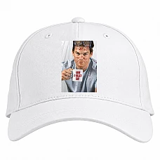Baseball cap with Print Dexter Killer Day - white