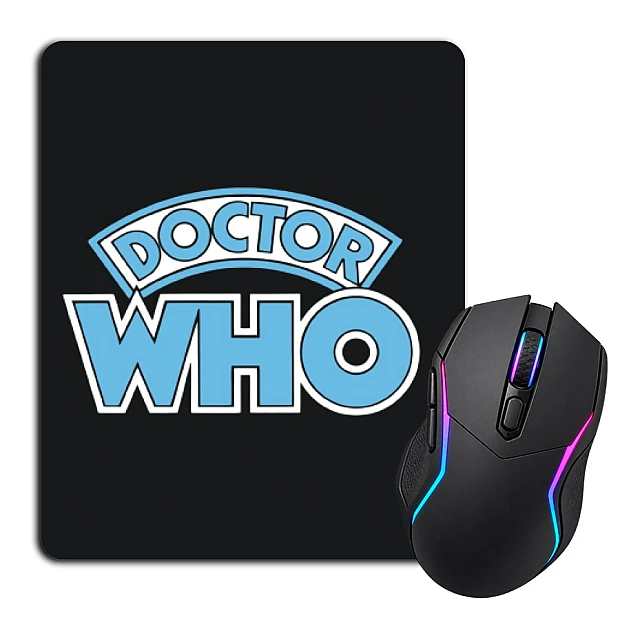 Mouse pad with print Doctor Who Logo