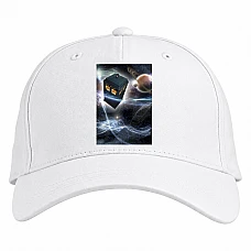 Baseball cap with Print Doctor Who Tardis - white