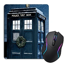 Mouse pad with print Doctor Who Tardis Print