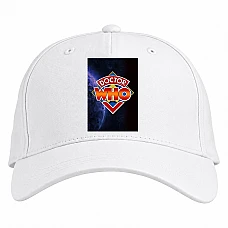 Baseball cap with Print Doctor Who Big Logo - white