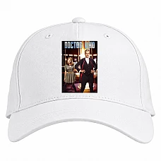 Baseball cap with Print Doctor Who Print - white