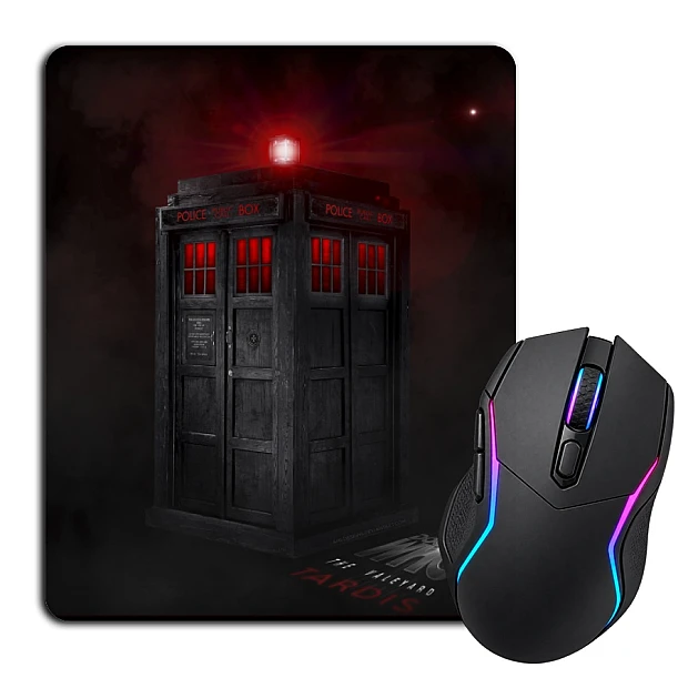 Mouse pad with print Doctor Who Dark Tardis