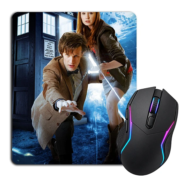 Mouse pad with print Doctor Who Heroes Print
