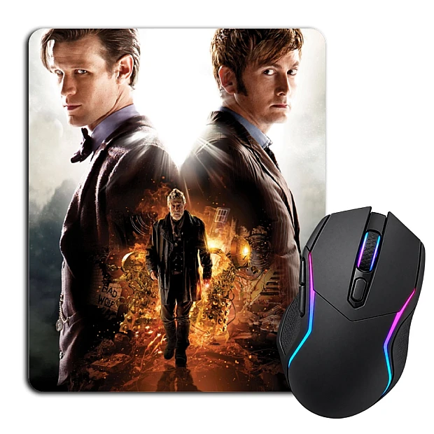 Mouse pad with print Doctor Who Main Heroes