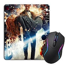 Mouse pad with print Doctor Who Superhero