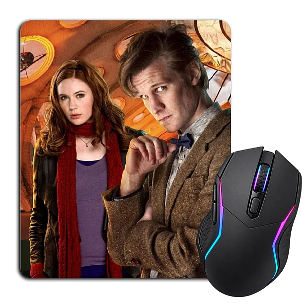 Mouse pad with print Doctor Who Characters