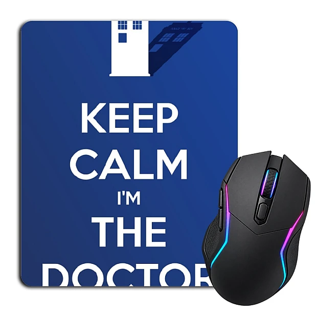 Mouse pad with print Doctor Who Keep Calm