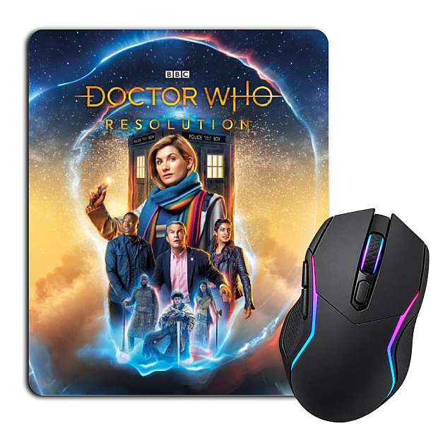 Mouse pad with print Doctor Who Main Theme