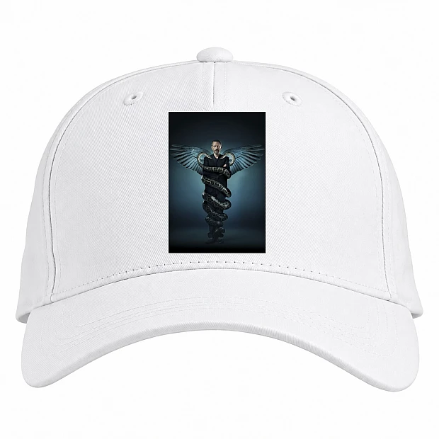 Baseball cap with Print House, M.D. Theme - white