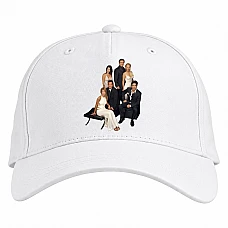 Baseball cap with Print Friends Main Heroes - white