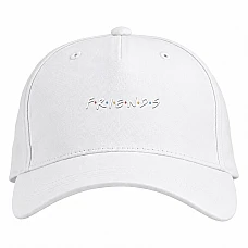 Baseball cap with Print Friends Logo - white