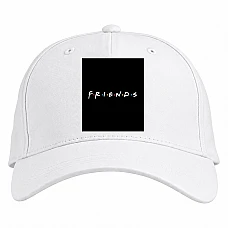 Baseball cap with Print Friends Main Logo - white