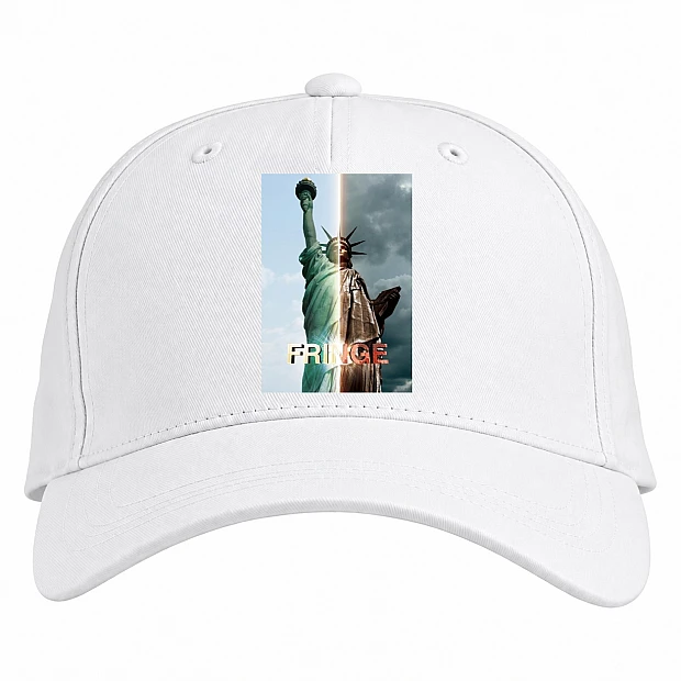 Baseball cap with Print Fringe Theme - white