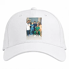 Baseball cap with Print Scrubs Main Heroes - white