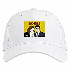 Baseball cap with Print Bones Art Edition - white