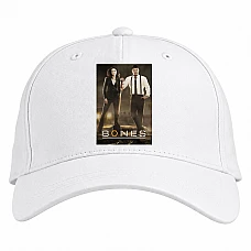Baseball cap with Print Bones Heroes - white