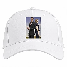 Baseball cap with Print Bones Main Heroes - white