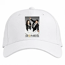 Baseball cap with Print Bones Heroes Print - white