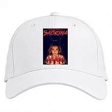 Baseball cap with Print Chilling Adventures Of Sabrina Theme - white