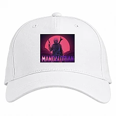 Baseball cap with Print The Mandalorian Modern Print - white