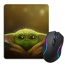 Mouse pad with print The Mandalorian Cute Art