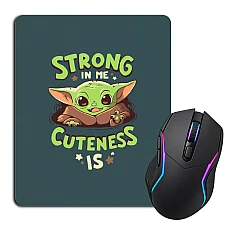 Mouse pad with print The Mandalorian Strong Cuteness