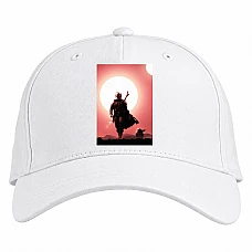 Baseball cap with Print The Mandalorian Heroes - white