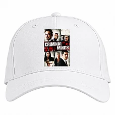 Baseball cap with Print Criminal Minds Theme - white