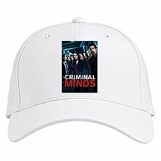 Baseball cap with Print Criminal Minds Print - white