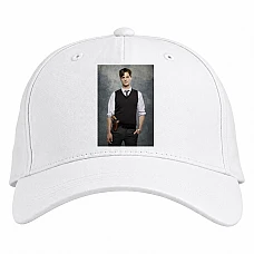 Baseball cap with Print Criminal Minds Hero Spencer Reid Print - white