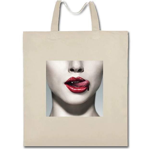 Eco bag with print True Blood Print - beige