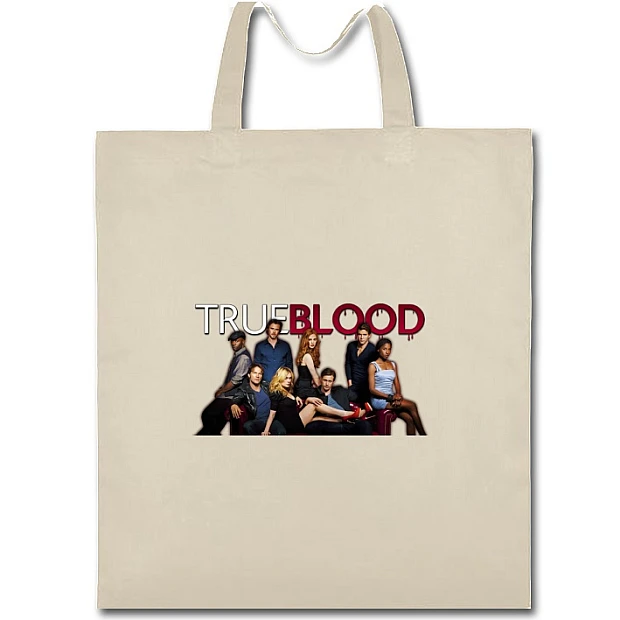 Eco bag with print True Blood Heroes - beige