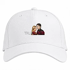Baseball cap with Print True Blood Heroes Logo - white