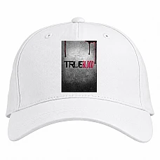 Baseball cap with Print True Blood Logo - white