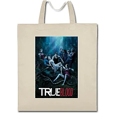 Eco bag with print True Blood Characters - beige