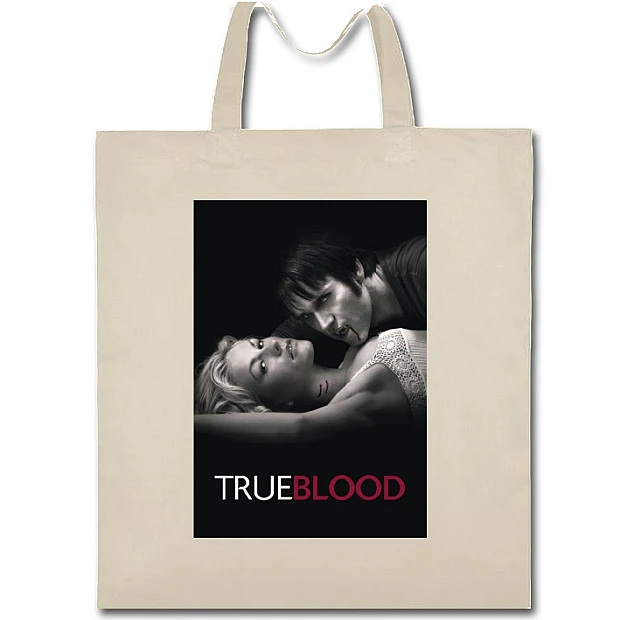 Eco bag with print True Blood Heroes Print - beige