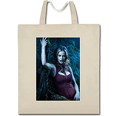 Eco bag with print True Blood Hero Girl - beige