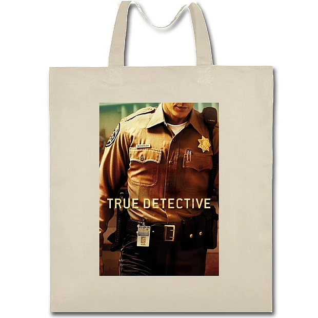 Eco bag with print True Detective Theme - beige