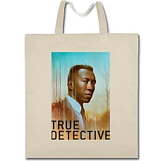 Eco bag with print True Detective Hero Print - beige