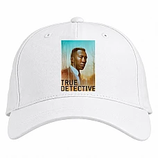 Baseball cap with Print True Detective Hero Print - white
