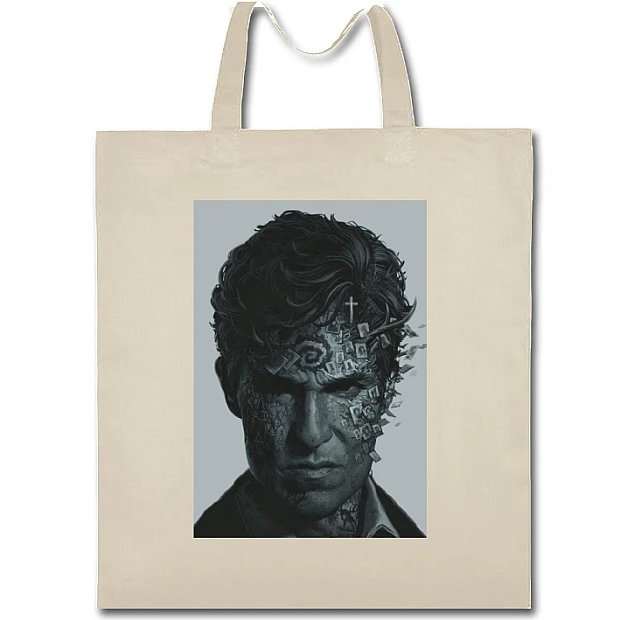 Eco bag with print True Detective Edition - beige