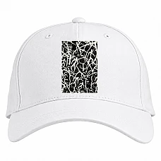Baseball cap with Print True Detective Art - white